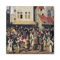 Procession of the Holy League in 1590 Fridge Magnets