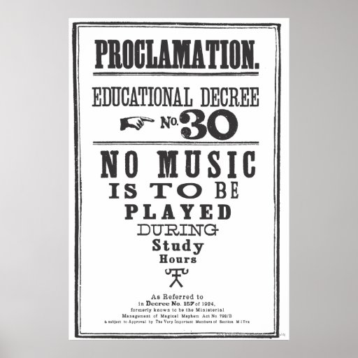 Proclamation 30 print