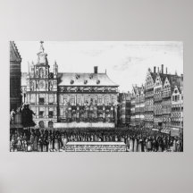 Proclamation of the peace print