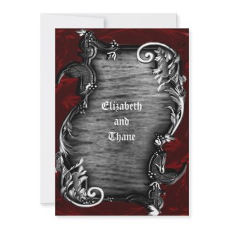 Proclimation Gothic Vampire Invitation invitation