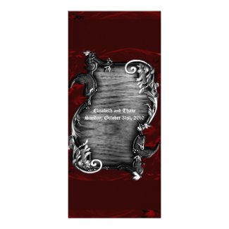 Proclimation Gothic Vampire Menu Rack Card Template