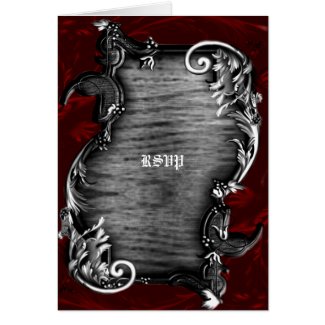 Proclimation Gothic Vampire RSVP Greeting Card