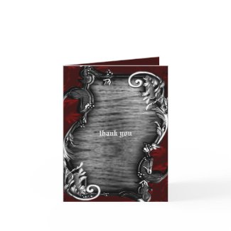 Proclimation Gothic Vampire Thank You card