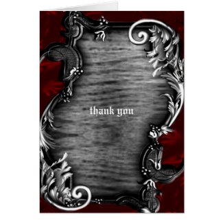 Proclimation Gothic Vampire Thank You Cards