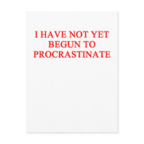 PROCRASTINATE postcards