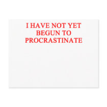 PROCRASTINATE postcards
