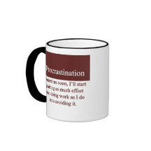 Procrastination Coffee Mugs