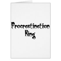 Procrastination King cards