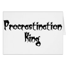 Procrastination King cards