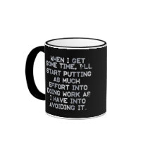 Procrastination mugs