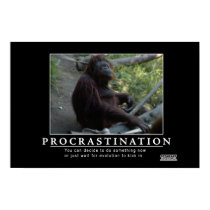 procrastination poster posters