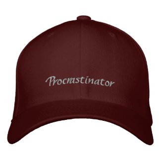 Procrastinator Cap / Hat embroideredhat