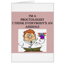 proctologist doctor physician joke cards