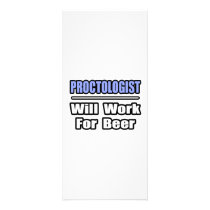 Proctologist...Will Work For Beer rack cards