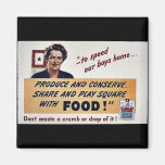 Produce And Conserve Share And Play Square With Fo Fridge Magnets
