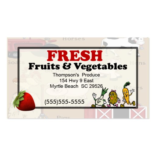 Produce Business Card