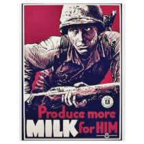 Produce More Milk For Him flyers by ww2posters Produce More Milk For Him flyers