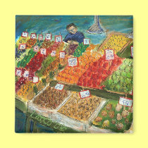 Produce Vendor Magnet (Pike Place Seattle) magnets