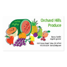 Producer Grower/Vendor_Totally Fruity Business Cards