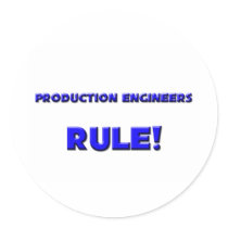 Production Engineers Rule! Round Stickers