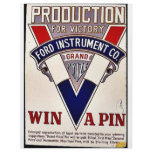 Production For Victory Ford Instrument Co. Win A P Custom Flyer