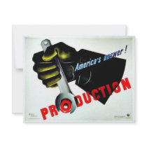 Production invitations by ww2posters Production invitations