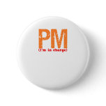 Production Manager Description Pinback Button