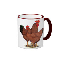 Production Red Chickens Coffee Mugs