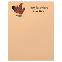 Production Red Chickens Custom Letterhead
