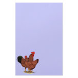 Production Red Chickens Stationery Paper