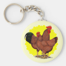 Production Red Sunburst Key Chains