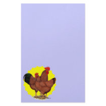 Production Red Sunburst Stationery Design