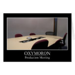 Productive meeting is an oxymoron cards