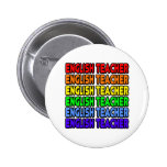Profesor de inglés del arco iris pins
