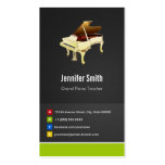 Profesor de piano de cola - innovador creativo del tarjeta personal