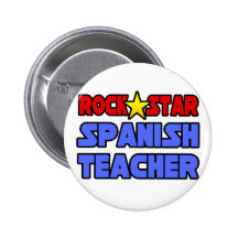 Profesor del español de la estrella del rock pins