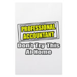 Professional Accountant...Don't Try This At Home Personalized Stationery