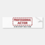 Professional Actor Bumper Sticker