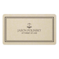 Professional and Modern Attorney Business Card Template