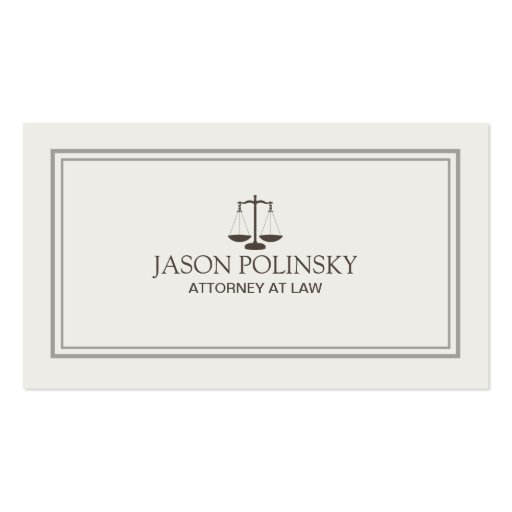Professional and Modern Attorney Business Card Templates (front side)