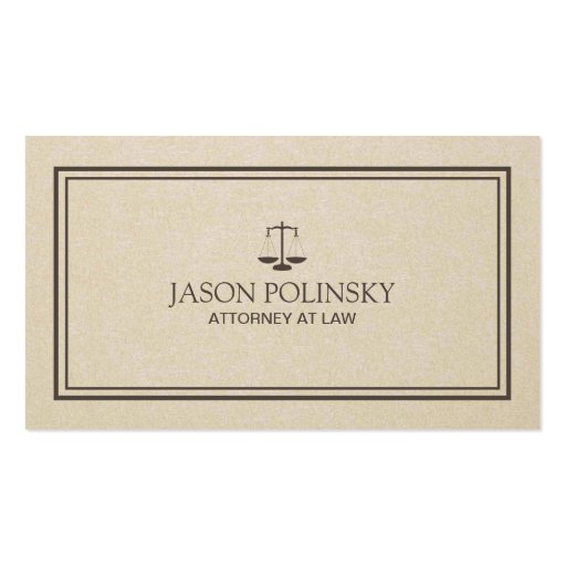 Professional and Modern Attorney Business Card Templates (front side)