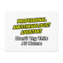 Professional Anesthesiologist Assistant .. Joke Postcards