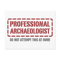 Professional Archaeologist Post Card