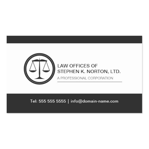 Professional Attorney Business Cards
