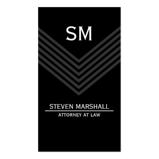 Professional / Attorney Business Cards (front side)
