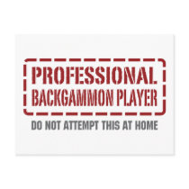 Professional Backgammon Player postcards by 1000suns Professional Backgammon Player postcards