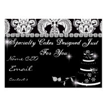 PROFESSIONAL BAKERY Business Card Damask Design