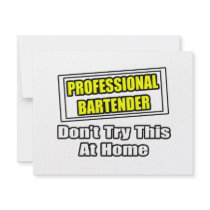 Professional Bartender...Don't Try This At Home Announcement