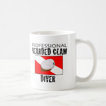Professional Bearded Clam Diver Mugs