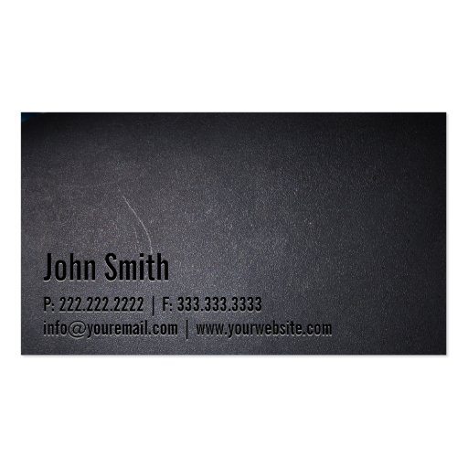 Professional Black Out Architect Business Card (back side)